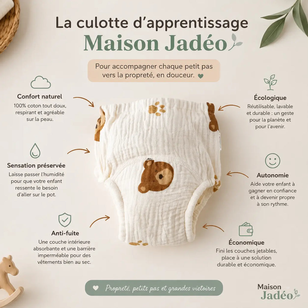 Culottes d'apprentissage Maison Jadeo